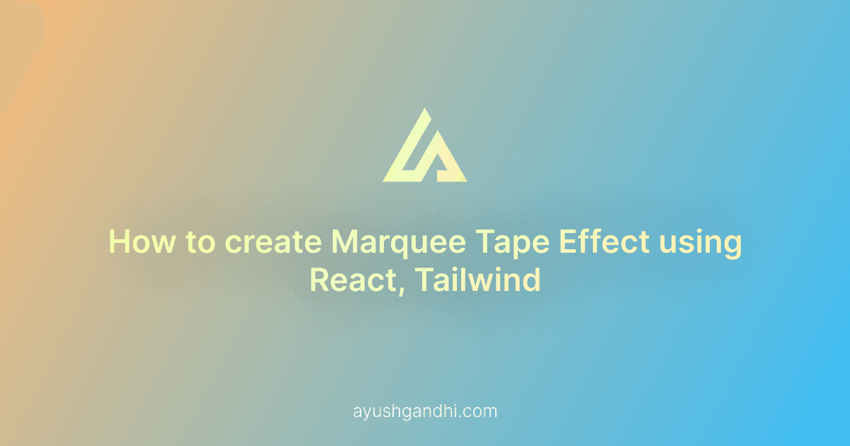 Creating a Marquee or Ticker Tape Scroll Effect in React